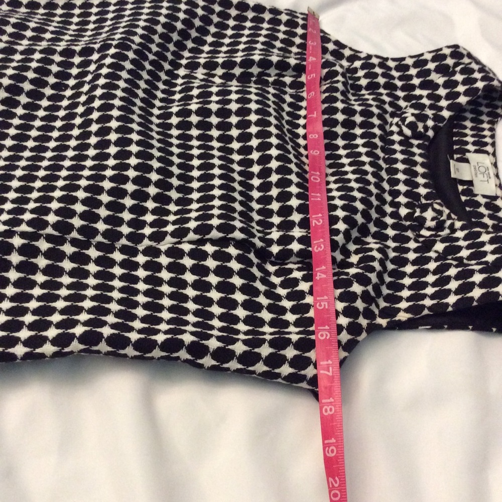 Ann Taylor LOFT Classic Black & White Suit Dress Size 8P - Picture 13 of 16